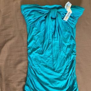 Tie Front Strapless Top - Never Worn With Tags